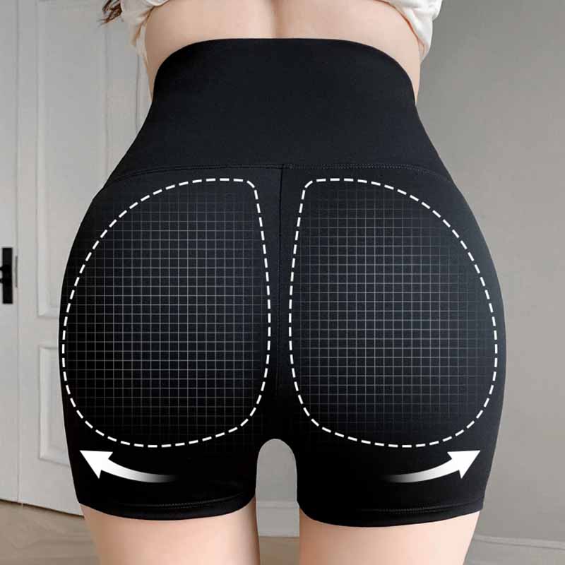 Summer Thin Three-point Pants Women's Anti-glare Outer Wear Belly Lift Hip Riding Barbie Bottoming Yoga Shorts