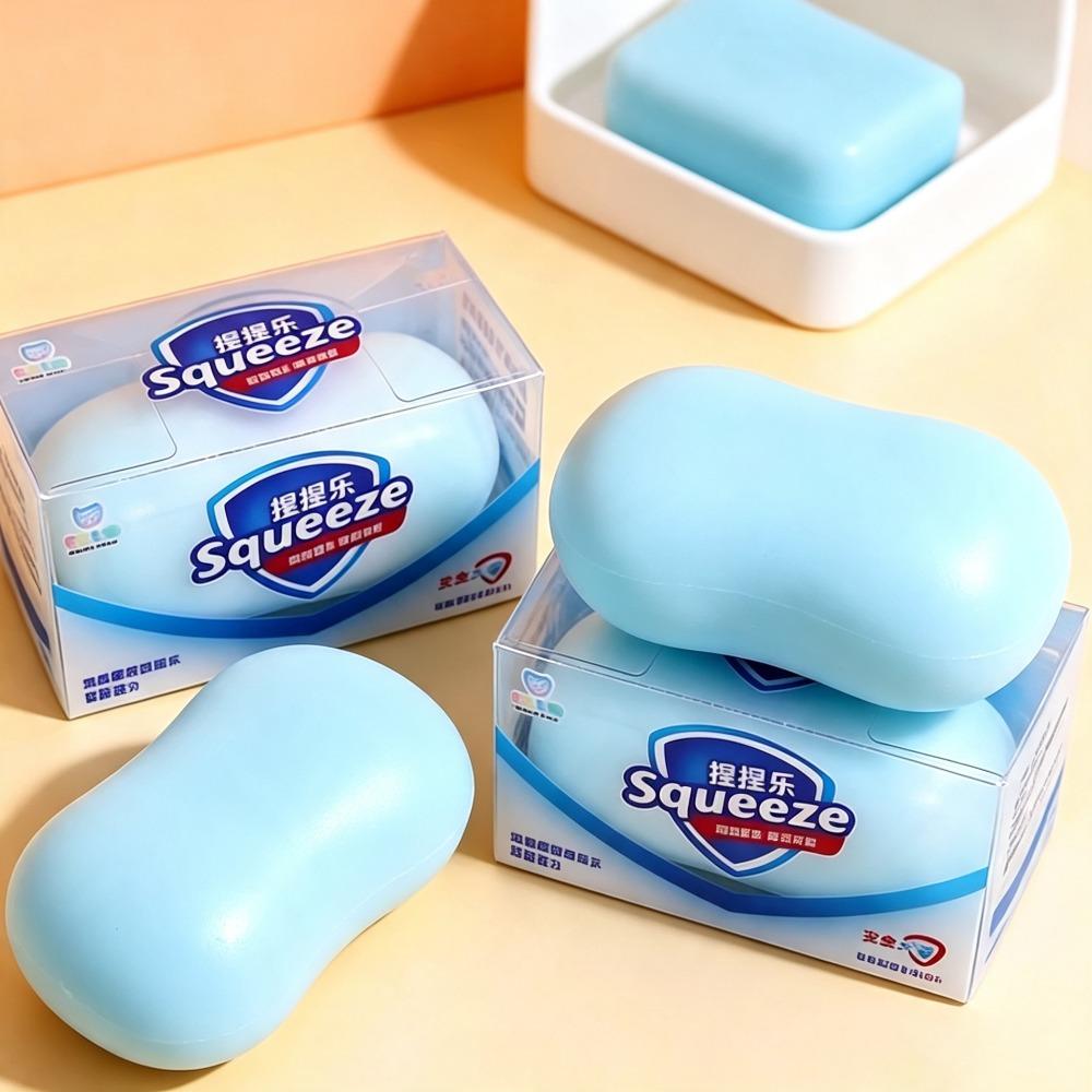 Finger Relax Building Block Squishy Filled Soft Crunchy Fidget Toy Soap Ball Squishy Studen