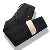Men's Fleece-Lined Thickened Loose-Fit Trousers for Autumn and Winter Warmness-Retaining Cuffed Leggings Shearling Fleece Casual Long Trousers for Men