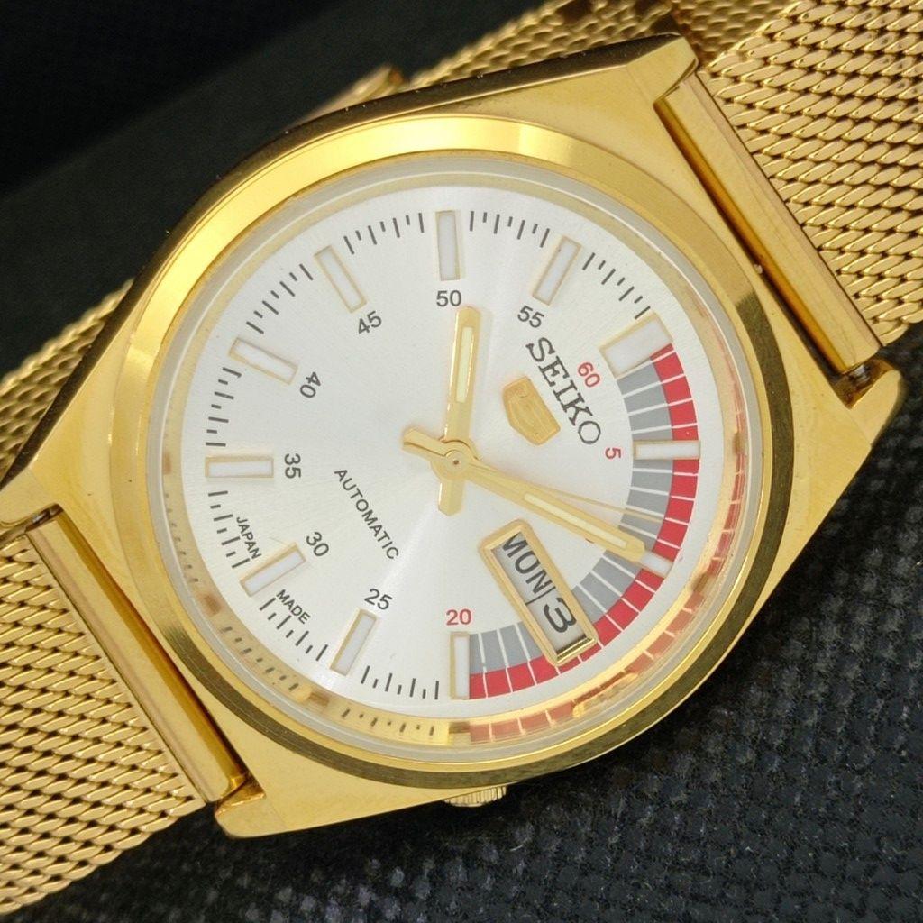 ВОССТАНОВЛЕННЫЕ ВИНТАЖНЫЕ SEIKO 5 AUTO 6309A ЯПОНИЯ МУЖСКИЕ D/D СЕРЕБРЯНЫЕ ЧАСЫ a309507-5