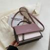 Color Blocking Trend Vertical Square Women's Bag Fashion Small Bag Crossbody Bag Women's Handbag Fashion One Shoulder Crossbody Bag