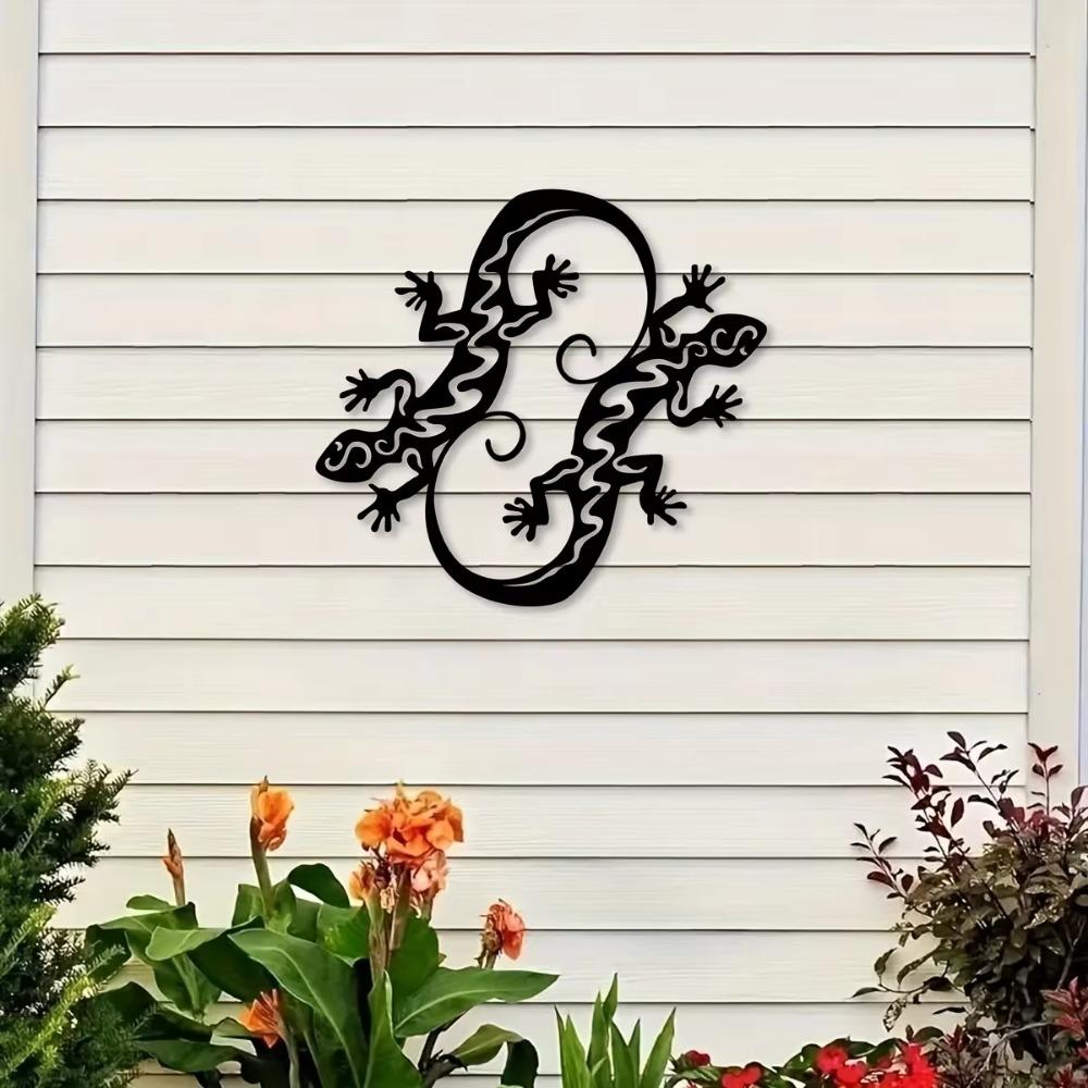 Gecko Iron Crafts Стильный декор для интерьера и улицы, идеально подходит для гостиной, спальни, прихожей и украшения стен на улице