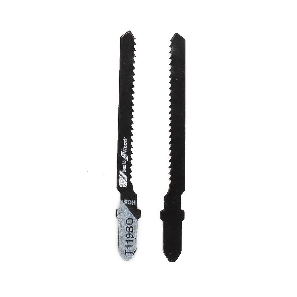 T119BO Пилки для лобзика с Т-образным хвостовиком для резки дерева, набор из 5 шт., 12 зубьев на дюйм