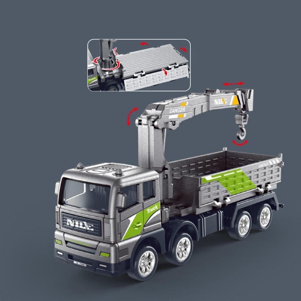 Цинк цинковый сплав литой кран грузовик игрушки моделирование транспортное средство экскаватор инженерия модель автомобиля дети студент