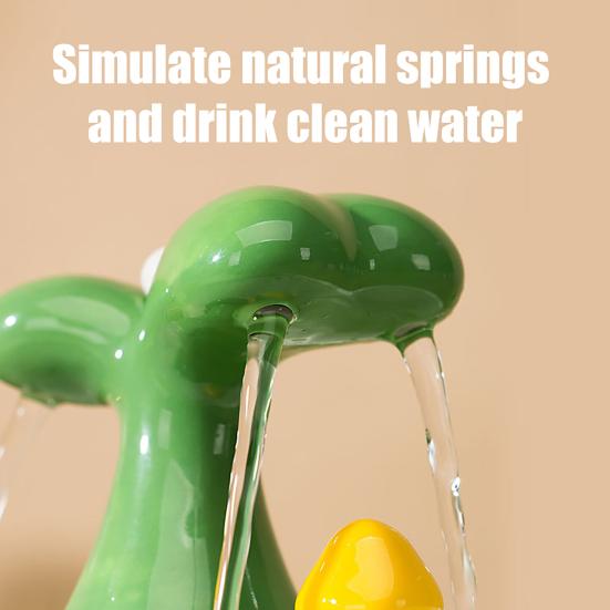 Автоматический фонтанчик для кошек объемом 1,5 л, керамический диспенсер для питья домашних животных, бесшумная миска для воды с системой фильтрации для домашних кошек и собак