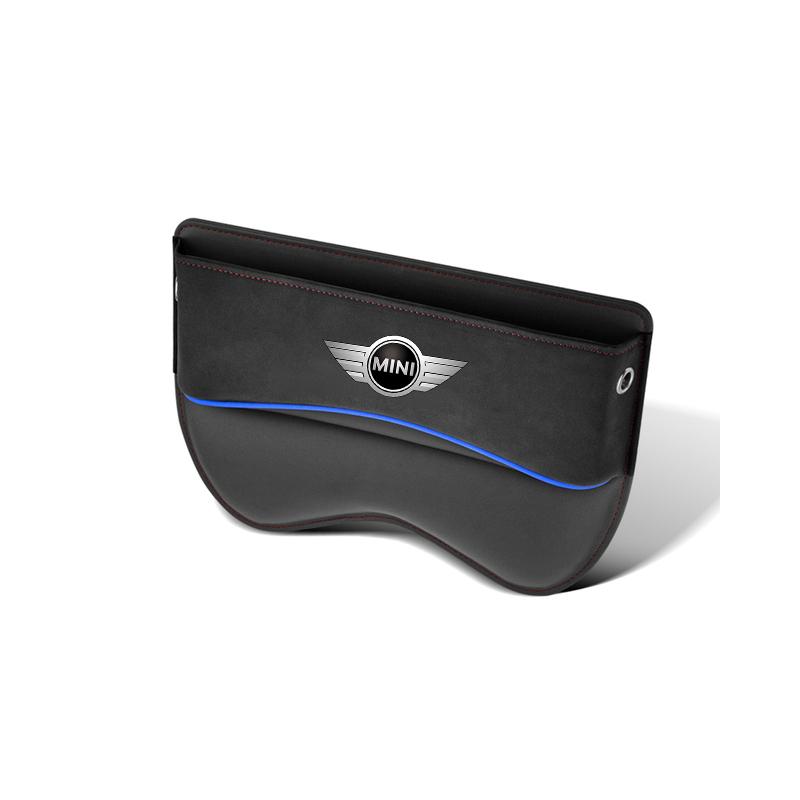 Car Seat Organizer Suede Leather Crevice Storage Box Car Accessories for MINI JCW COUPE CLUBMAN CABRIO COOPER
