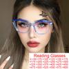 Anti Blue Light Cat Eye Women'S Reading Glasses Anti-Reflective Prescription Magnifying Glasses Optical Presbyopia Eyewear Uv400