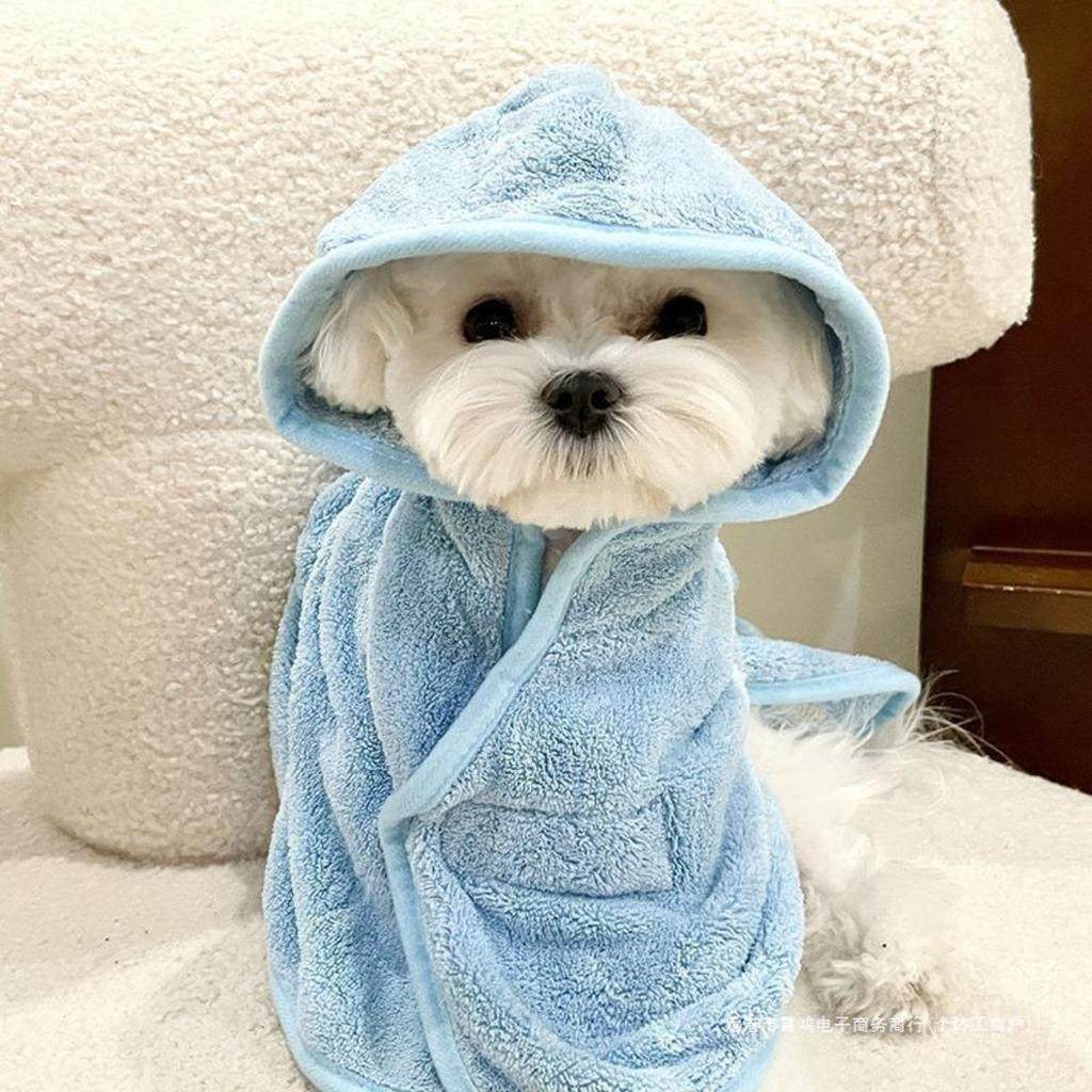 Dogs Can Wear Bath Towels, Dry Bathrobes, Thick Absorbent Towels, Teddy Bears, Schnauzers, French Fighting Cats In All Seasons