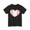 Baseball Heart T-shirt, Baseball Supporters Sports Fans Women Men Cute Shirt