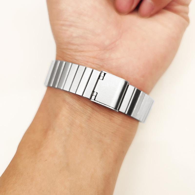 Запасной ремешок из нержавеющей стали для моделей часов A158/A159/A168/F91/W-217