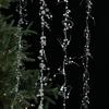 Vine String of Pearls Clear Glass Drop Ornaments for Holiday Decor