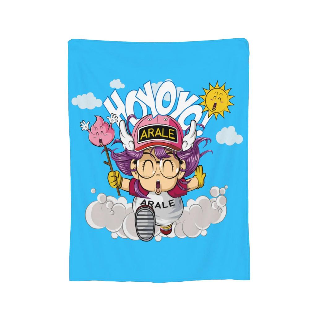 Arale Blanket Coral Fleece Plush Dr Slump s UltraSoft Throw Blanket for Sofa Bed Office Home Decor Multifunctional