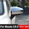 Хромированная накладка на крышку зеркала заднего вида для Mazda CX-5 CX5 2012 2013 2014 2015 2016, Хромированная накладка на крышку бокового зеркала автомобиля, Аксессуары