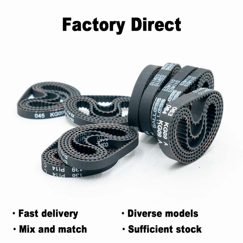 In Stock S2M 110mm 112 114 116 118 120 122 124 126 128 130 132 134 136 138 140 142 144 146 148mm High Quality Rubber Timing Belt