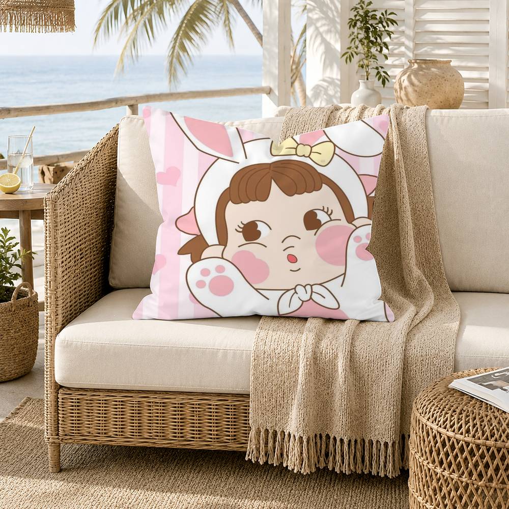 Milky Peko Chan Pillow Case for Sofa Living Room Home office Decor Protective Cover