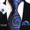 Paisley Waist Flower Men's Tie, Pocket Square, and Cufflinks Set - 2025 Edition