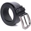 Stylish Men's Belt Vintage Belt 20804 Made of Genuine Leather 115x3.8 Cm Black