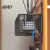 Bedroom Hanging Storage Rack Door Organizer with Hooks Sturdy Construction Mesh Hanger Hook Design Easy to Assemble Detachable Behind Basket