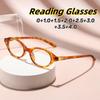 New Advanced Retro Small Frame Round Reading Glasses Unisex Ultra Light Hd Clear Lens Anti-Blue Light Presbyopia Eyeglasses