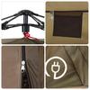 Fishing Tent for 4 Persons Olive Green Quick Release