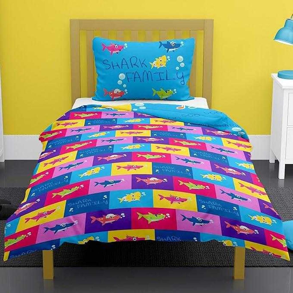 Baby Shark Childrens/Kids Doo Doo Reversible Duvet Cover Set