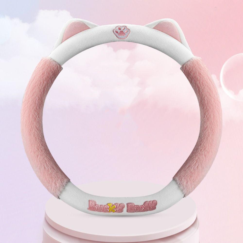Cute Cat Steering Wheel Sleeve Steering Wheel Protector Cat Steering Wheel Cover Car Handle Cover