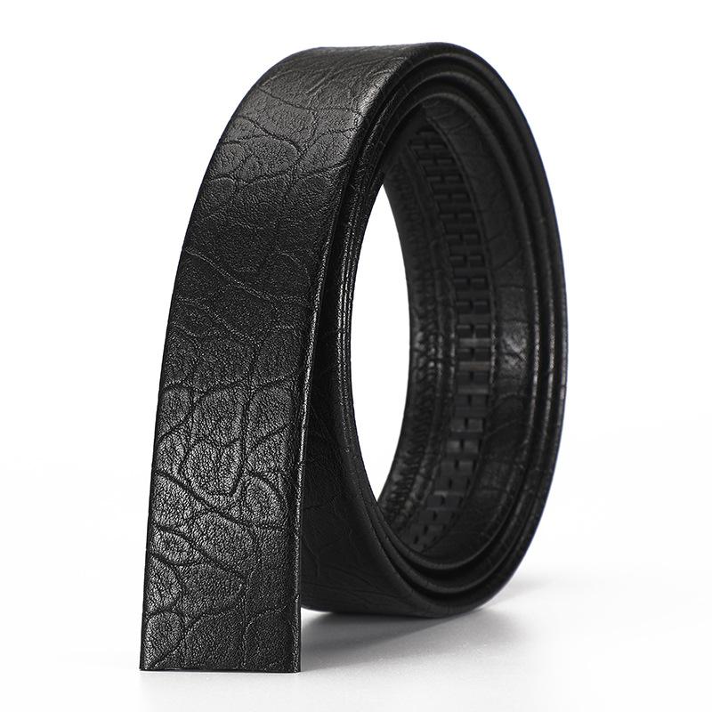Ремень не лидирует, мужской ремень без пряжки из второго слоя коровьей кожи с автоматической пряжкой, мужской ремень без пряжки, ширина ременной полосы 3,5 см