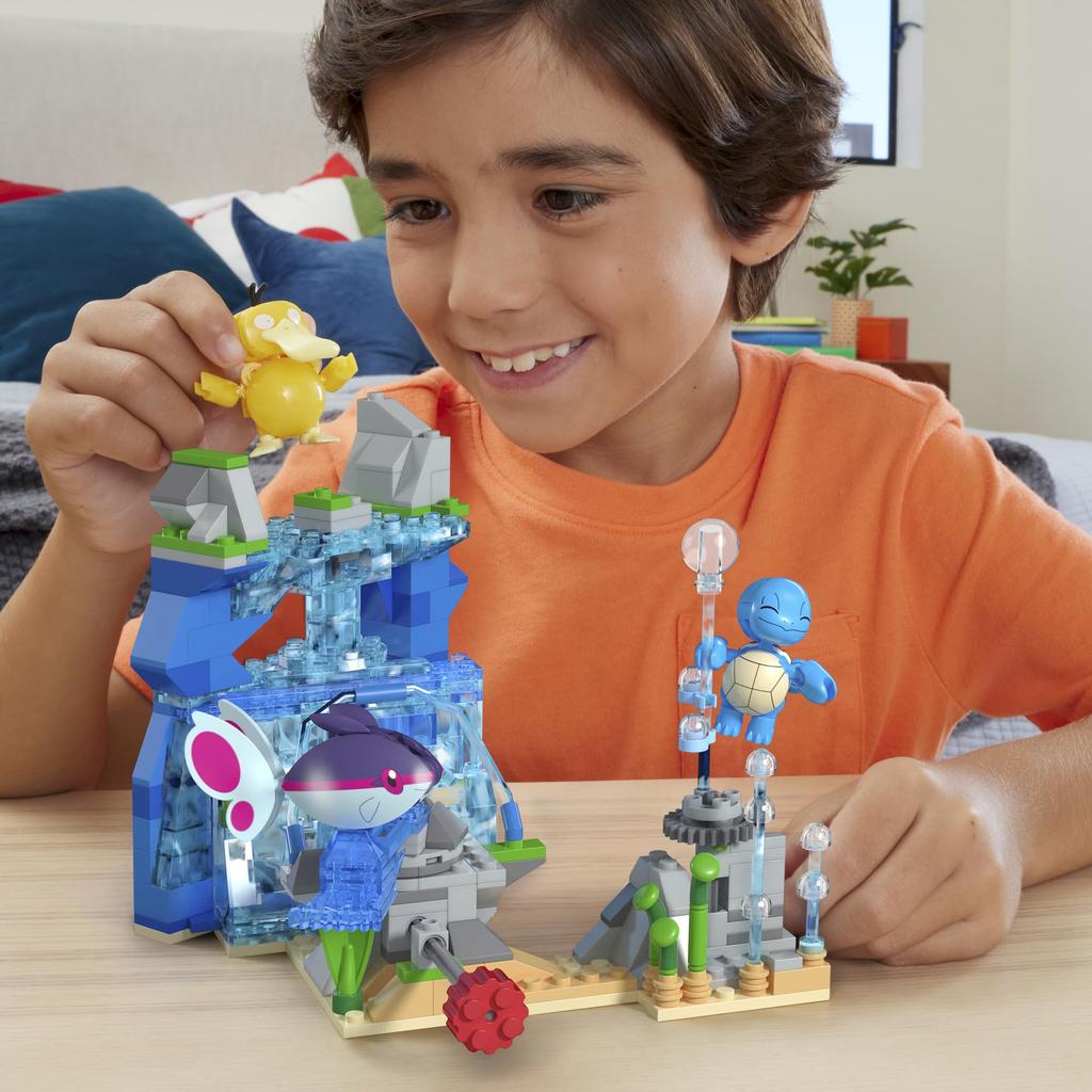 MEGA Pokemon Adventure World Underwater and Keikouo Set Block Number of 319 From 8 Years Old Multi HXF79 Adventure! ~ Squirtle, Kodak, ~ Pieces