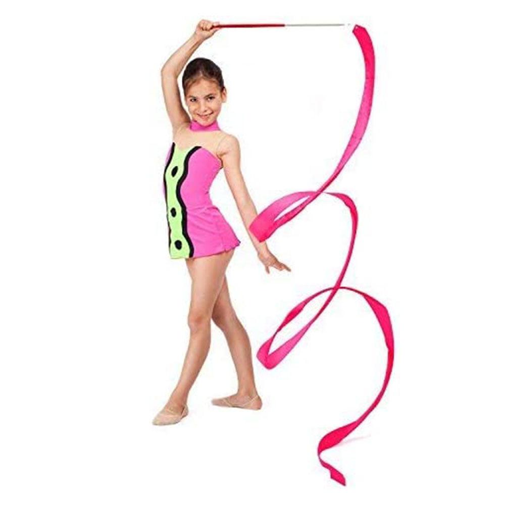 Танцевальная лента, лента для художественной гимнастики, 5 шт., вращающаяся лента по 2 метра