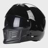ZR-881 Samurai Helmet: DOTECE Certified Retro Motorcycle Helmet with Removable Chin Guard