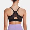 Under Armour Тренировочный спортивный бюстгальтер с принтом логотипа, низкая интенсивность, женское нижнее белье, черное 1363354-001
