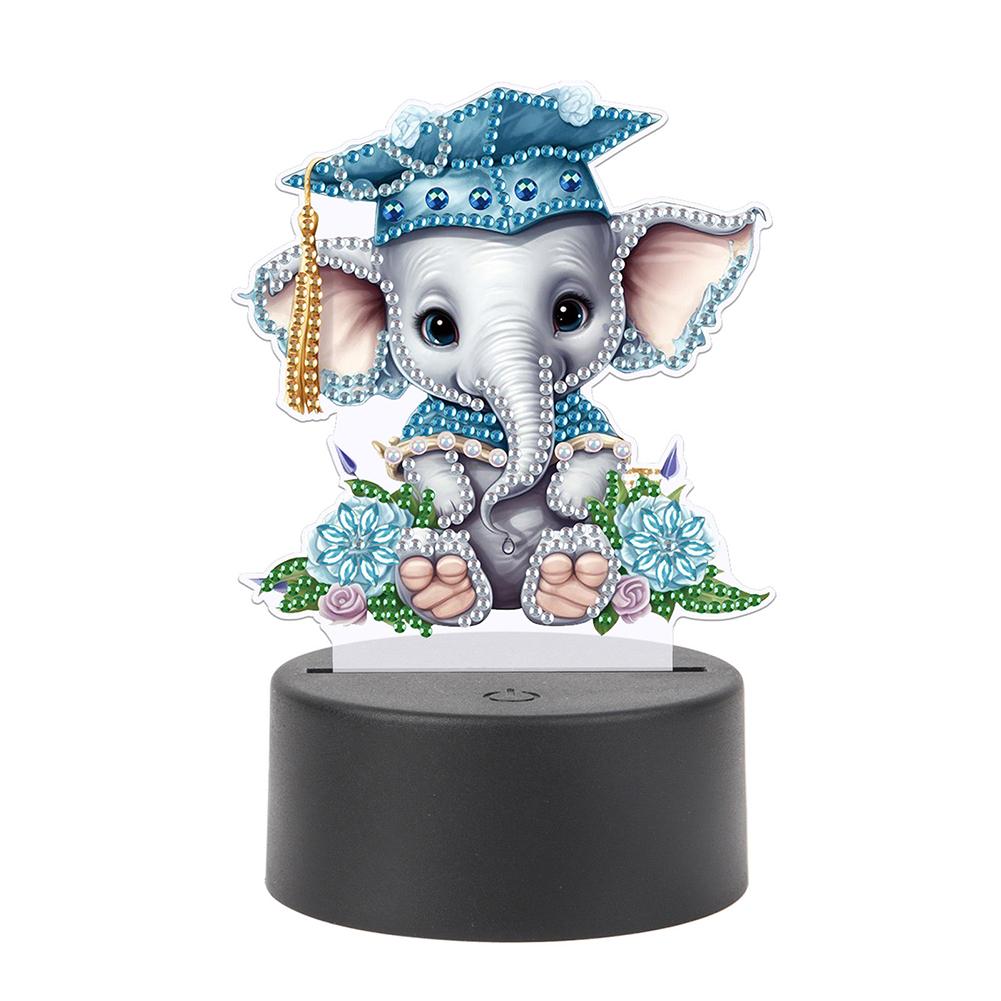 Акриловые двухсторонние алмазные художественные световые украшения алмазная живопись ночник стразы ночник для взрослых начинающих