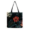 Женская винтажная льняная сумка-тоут - Большая вместительная сумка через плечо с цветочным принтом для повседневного использования и покупок KTB