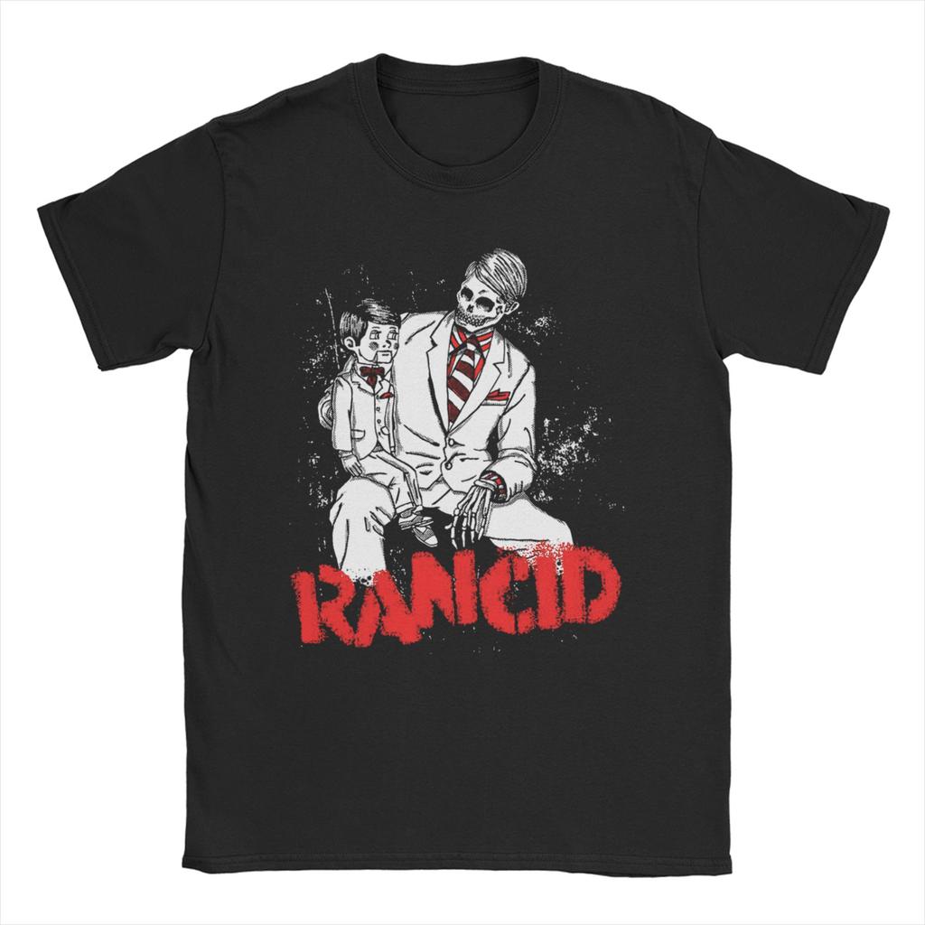 Rancid All Members Music T-Shirt Unisex Women Casual Pure Cotton Tee Shirt Round Collar Short Sleeve T Shirts Gift Idea Tops