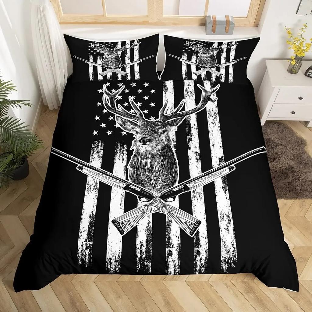 Eagle Head Truck S-Scania Patterns Comforter Bedding Set,Duvet Cover Bed Set Quilt Cover Pillowcase,King Queen Size Bedding Set