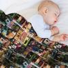 Bluntwrap Background Throw Blanket Designers Vintage Bed covers Bed Blankets
