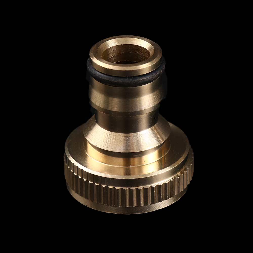 Male Tool Durable Pipe Fitting Gardening Water Hose Threaded Snap Quick Connector Adaptor Tap Brass