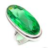 Tsavorite Gemstone Handmade 925 Sterling Silver Jewelry Ring Size 4 R2e72
