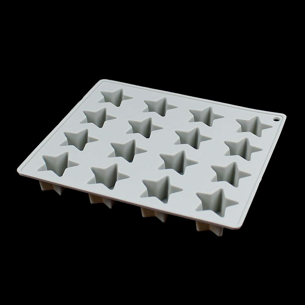 Silicone World DIY Пятиконечная Звезда Силиконовые Формы для Льда 16 Ячеек Форма-решетка для Звездного Льда Поднос для Изготовления Льда Инструменты для Выпечки Шоколада