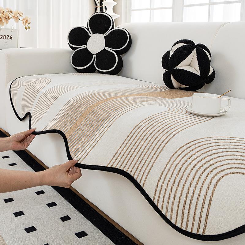 Light Luxury High-End Special-Shaped Sofa Cushion New Four-Season Universal Seat Cushion Non-Slip Leather Sofa Cover Cover Cloth