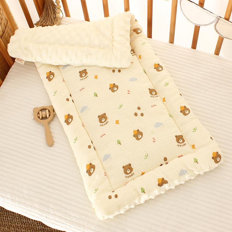 Crib Mattress Toddler Bed Mattresses Thick Baby Cradle Mattress Pad Washable Bed Crib Cotton Pad Double Sides Stroller Cushion