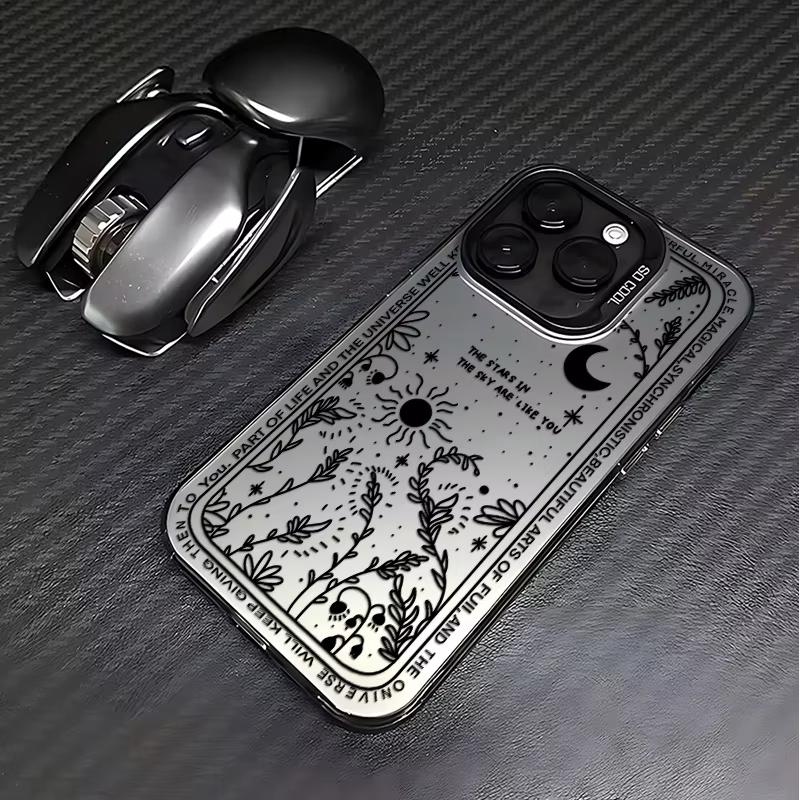 Чехол для телефона 'Свежая Луна и Звезда' для iPhone 17 16 Pro Max 15 14 13 12 11 Pro Max Mini SE XS XR, противоударный, с матовой задней крышкой