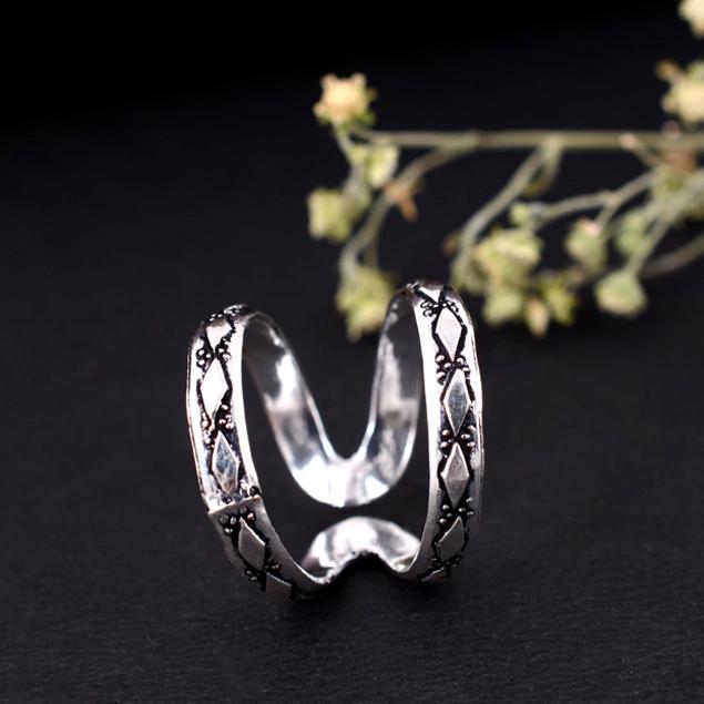 Adjustable Thumb Arthritis Ring – Silver Splint Ring, Joint Support Jewelry Gift