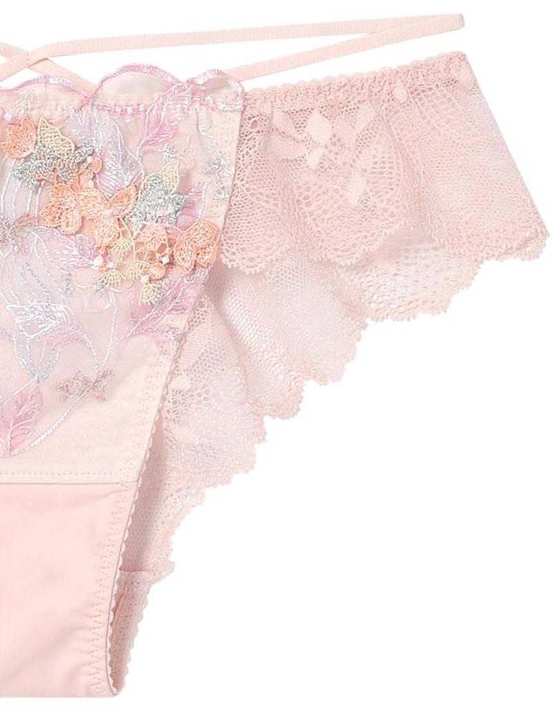 Unnanacool Women's T-Back Panties with Cat Motif, PUN402, Wide Back Coverage, Pair with BUN202, Size M