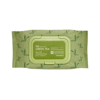 Очищающие салфетки Chok Chok Green Tea No-Wash, 100 листов, 1 шт.