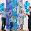 1/2/3Pcs Hanukkah Rain Curtain Background Shiny Metal Texture Three-Color Gradient Visual Effect Rain Curtain Holiday Decoration