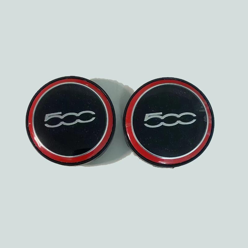 4PCS 60mm Car Wheel Hub Cover Emblem Sticker Accessory For Abarth 500 Tipo FR Panda Argo Freemont Viaggio Bravo Punto Doblo