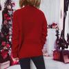 Women's Fashion Fall And Winter Christmas Loose Round Neck Pullover Knitted Sweater