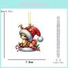 Acrylic Car Hanging Ornament Pack For Christmas Tree And Vehicle Interior Decoration