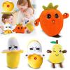 Плюшевая мягкая игрушка Интерактивная музыкальная Банан Форма Мягкая ткань Сенсорная активация Звукоиздающая Дружелюбная к детям Образовательная игрушка